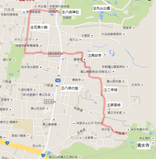 清水寺周辺マップ