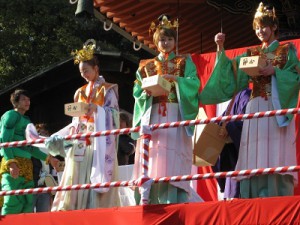 中山寺豆まき