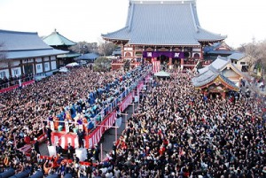 池上本門寺豆まき